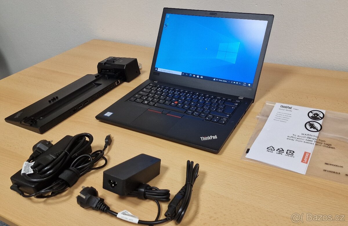 Lenovo ThinkPad T480, dotykový,16GB RAM, 500GB SSD