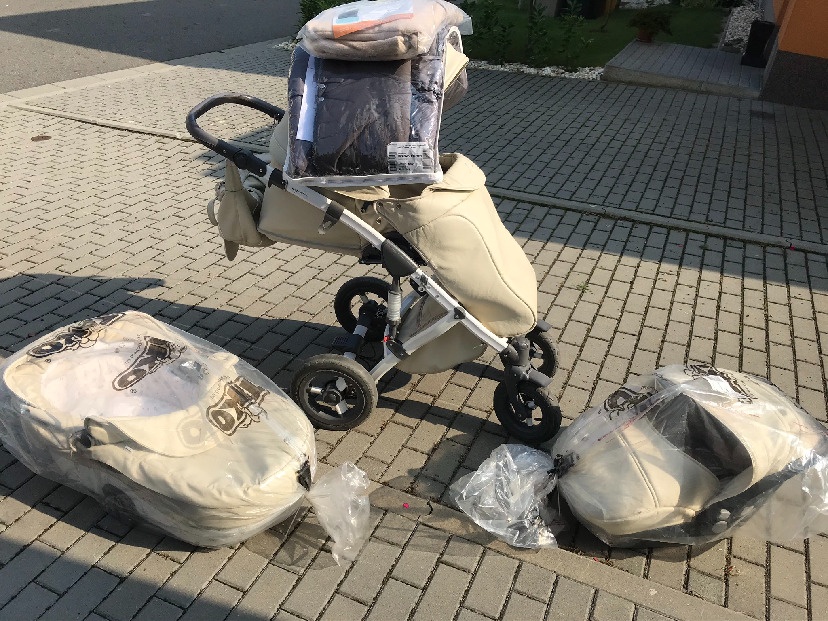 Kočárek JUNAMA IMPULSE ECO BEIGE - 3 KOMBINACE