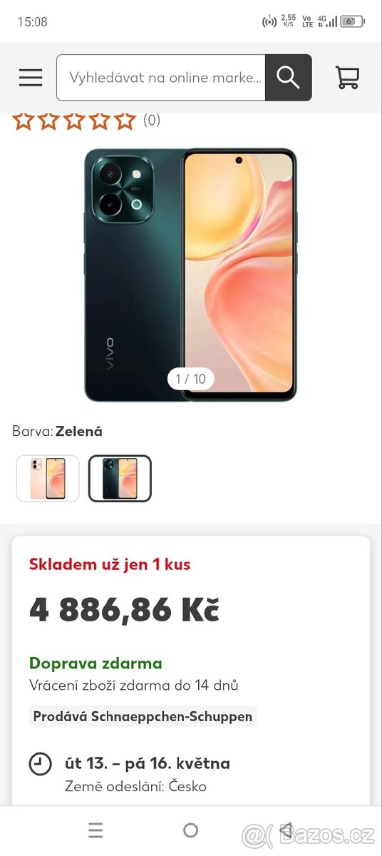 Vivo y28 Agate green