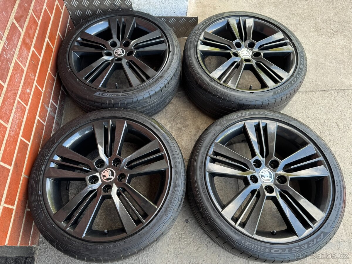 Nové Alu 18" 5x112 škoda Pictoris Gtrafit O3 letní pneu