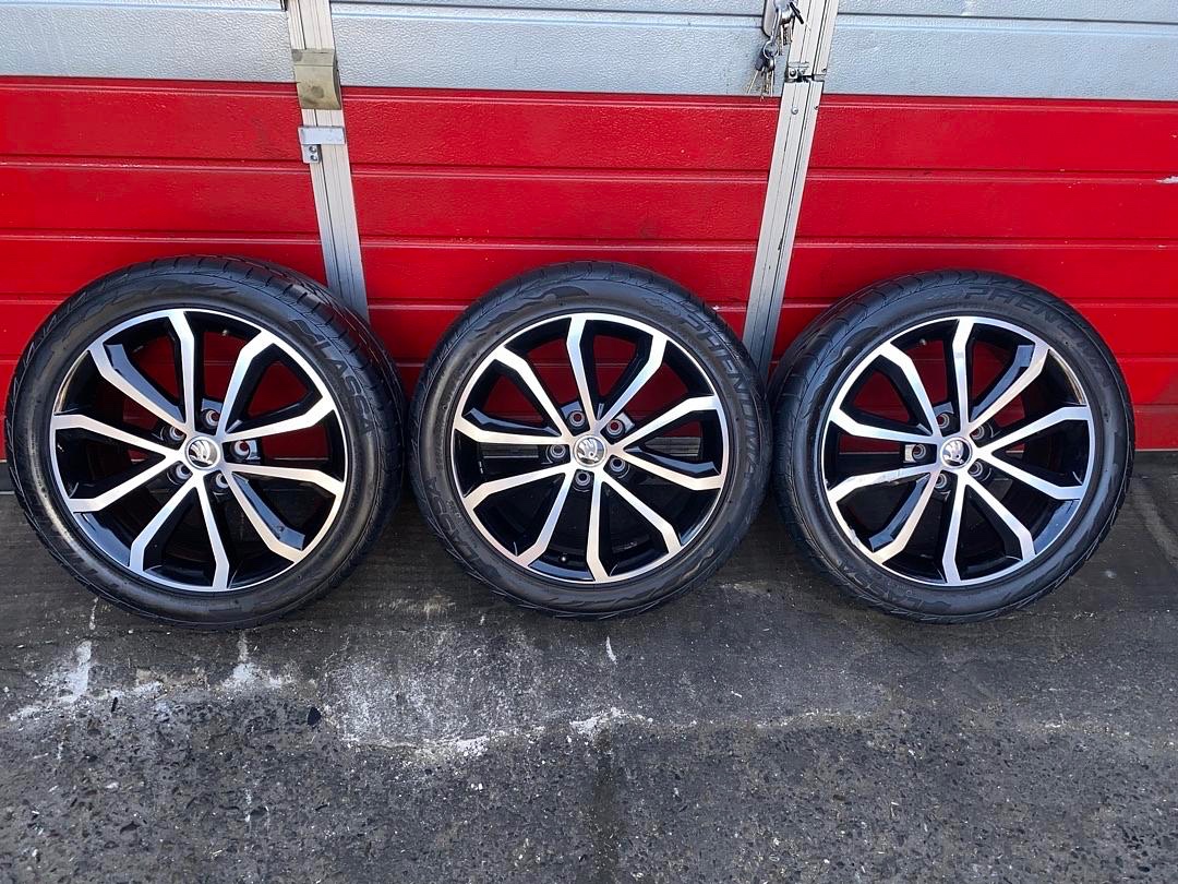 ALU kola 2x Škoda FEGLE 17" 7J ET49 + letní 225/45/R17