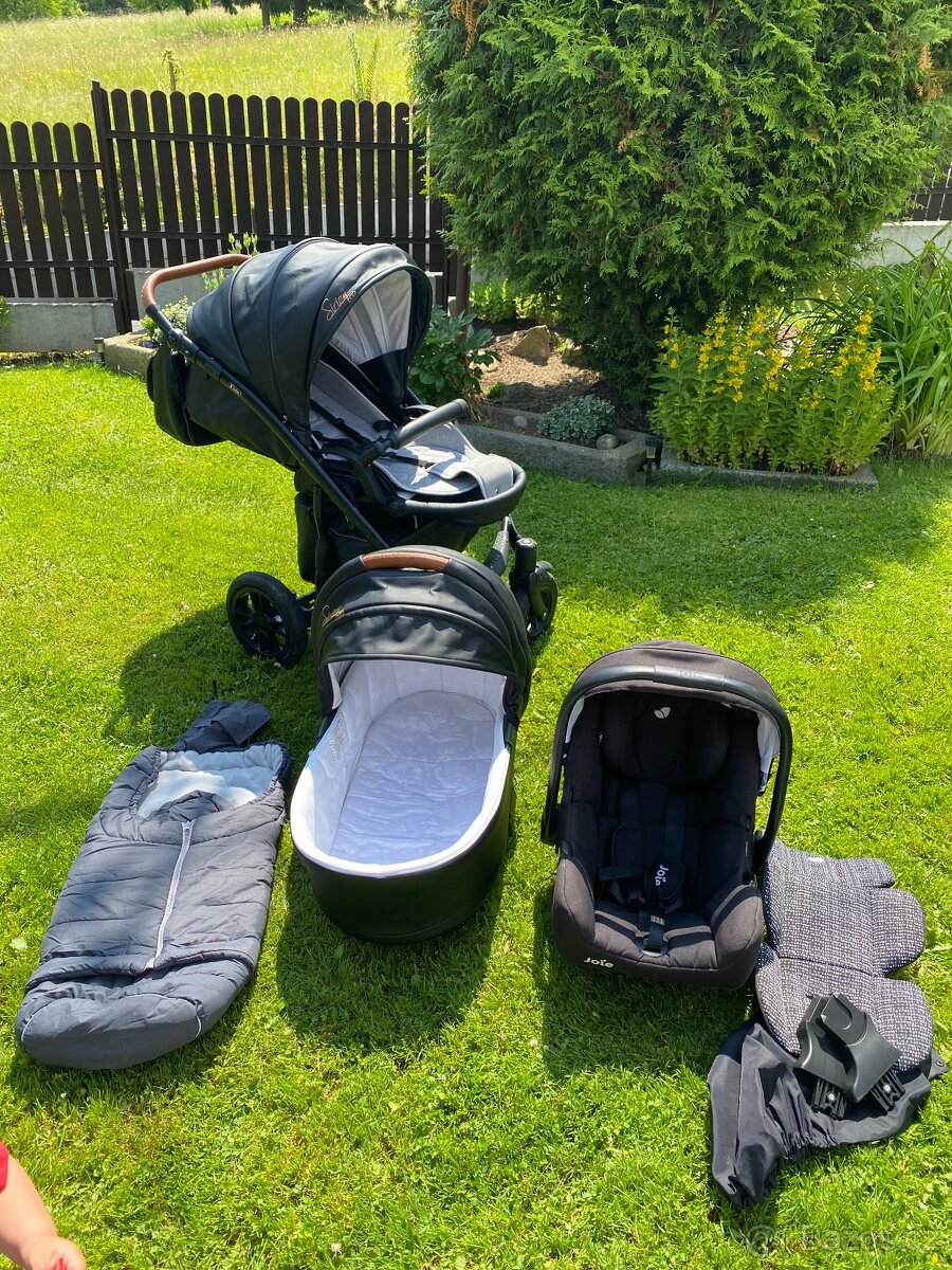 Trojkombinace kočárku Camerelo Sirion Eco +joie i-Gemm 3