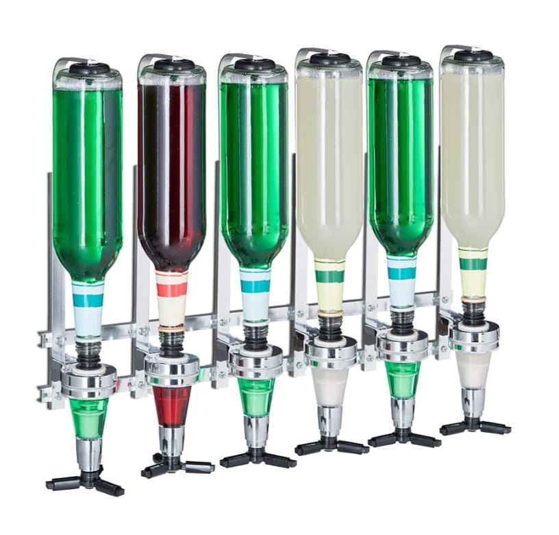 Držák lahví s dávkovačem