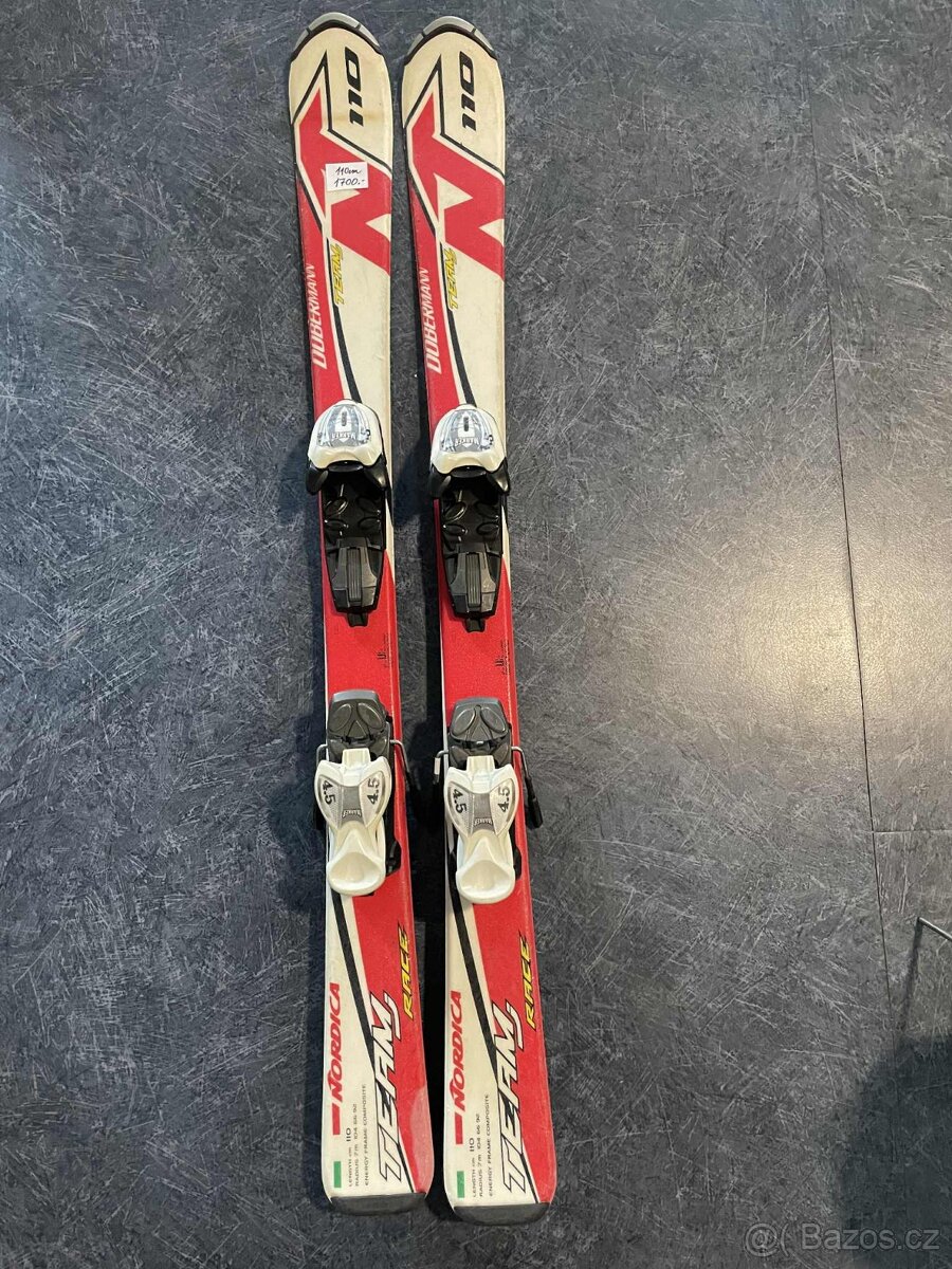 dětské lyže Nordica 110cm po servisu