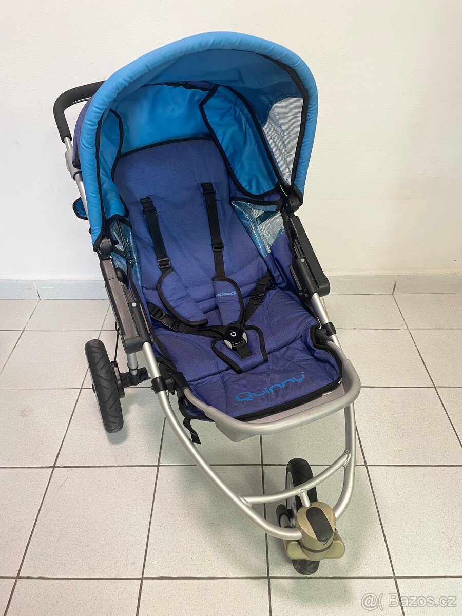 Kočárek Quinny – sportovní verze + hluboká korba + doplňky