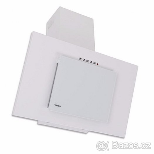Komínový odsavač par AKPO bílý/bílé sklo šíře 60 cm