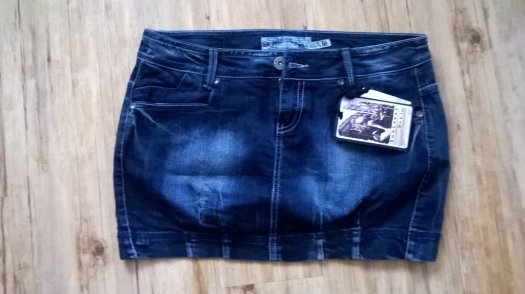 Riflová balonová sukně Kik M