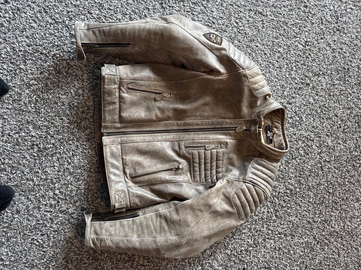 kožená bunda 4SR v retro stylu vel 52