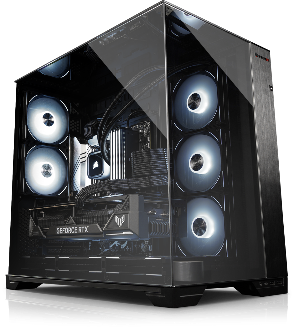 Ryzen 9, RTX 5080, 64 GB, 1200 W ZDROJ