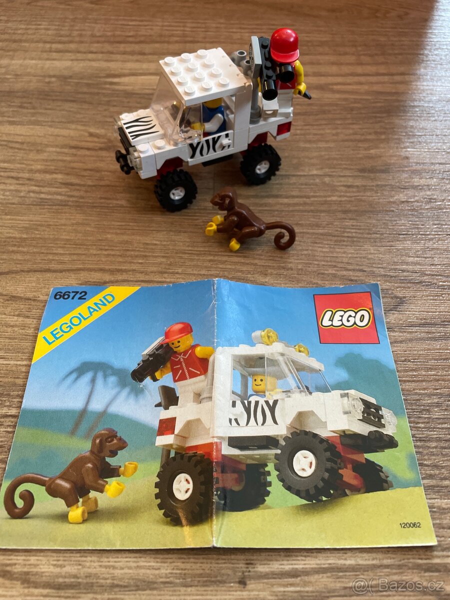 LEGO 6672 - terénní safari autíčko, s opicí a kameramanem