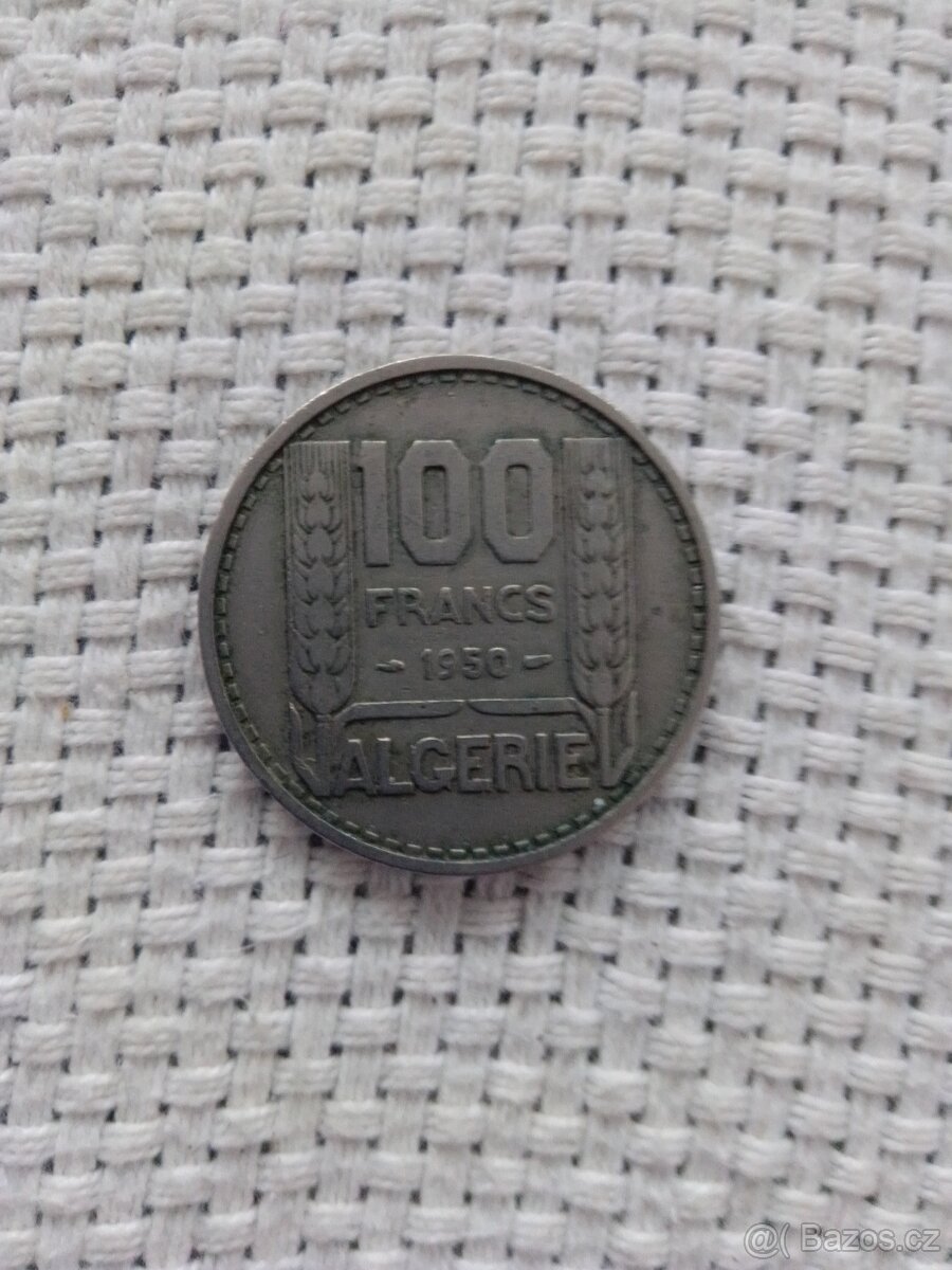 100 francs 1952 Alžír