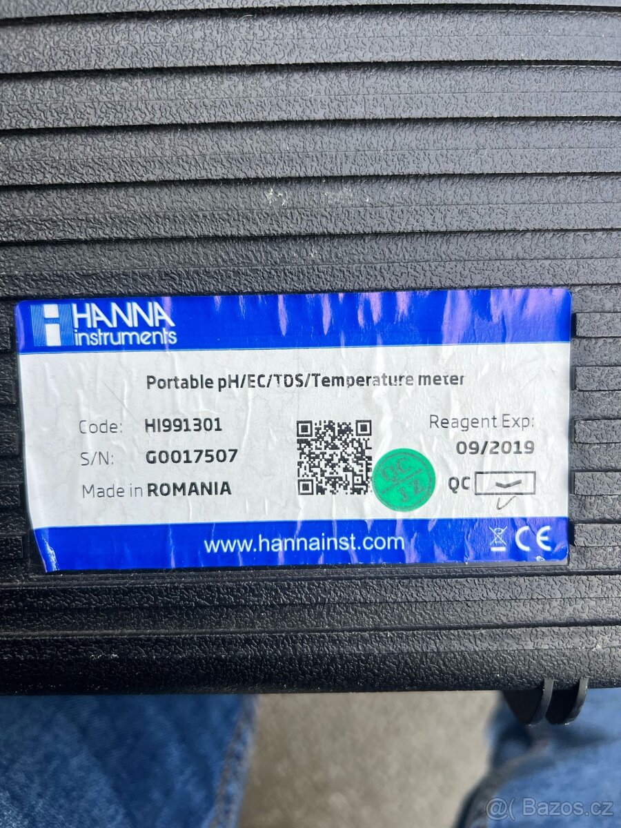 Přenosný měřič pH/EC/TDS/teploty