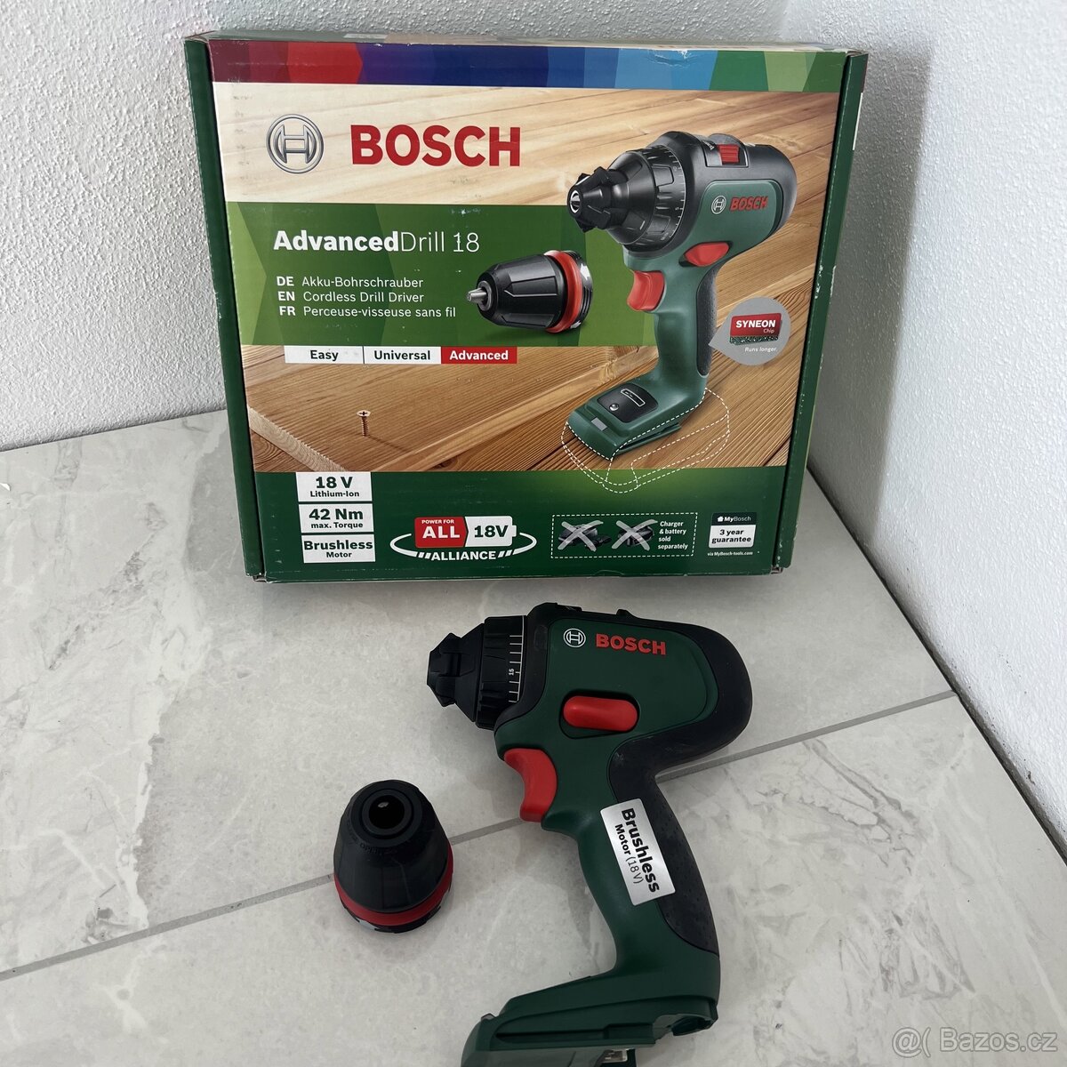 Akumulátorový vrtací šroubovák Bosch AdvancedDrill 18