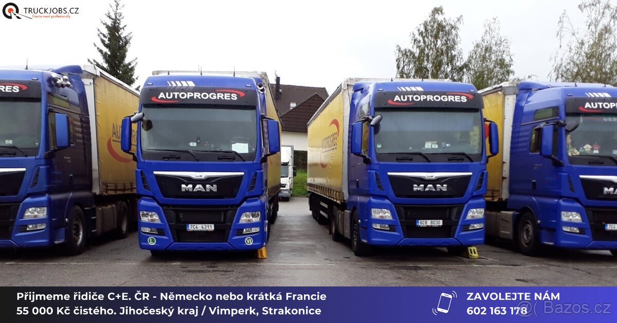 Práce pro řidiče MKD. ČR - Německo nebo krátká Francie