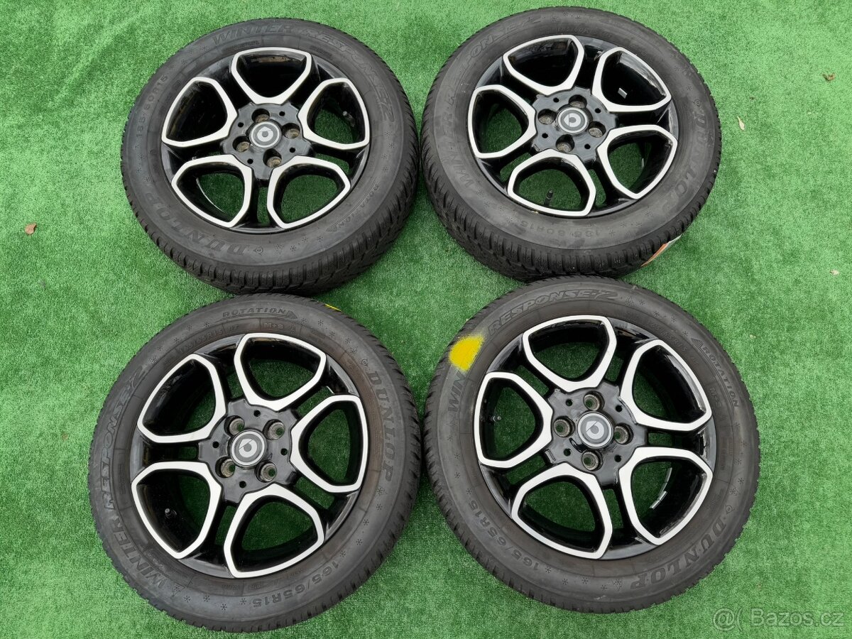 Originál alu kola Smart 4x100 R15 W453 zima Dunlop