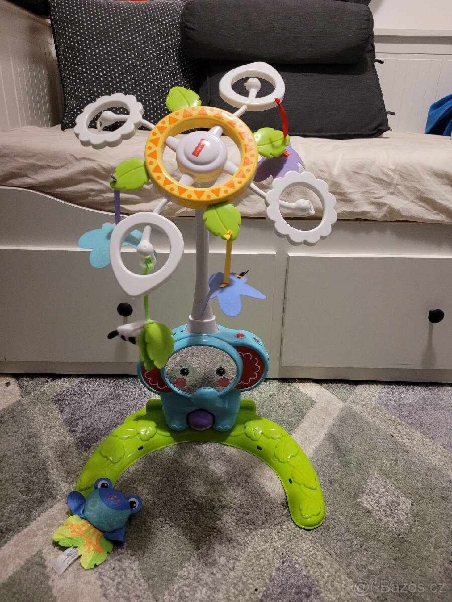 Fisher-Price Kolotoč do postýlky s podstavcem za odvoz