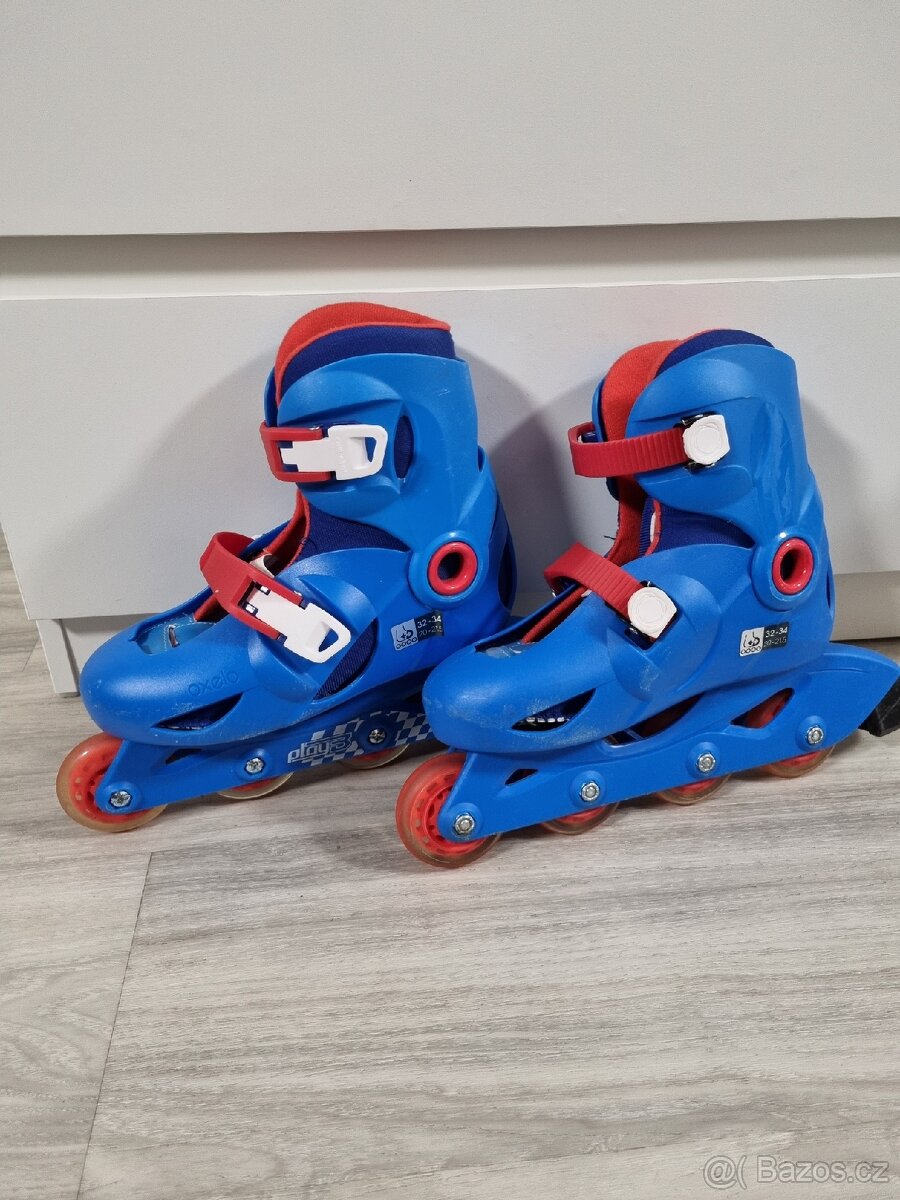 Kolečkové brusle Decathlon OXELO Play 3 (32-34)