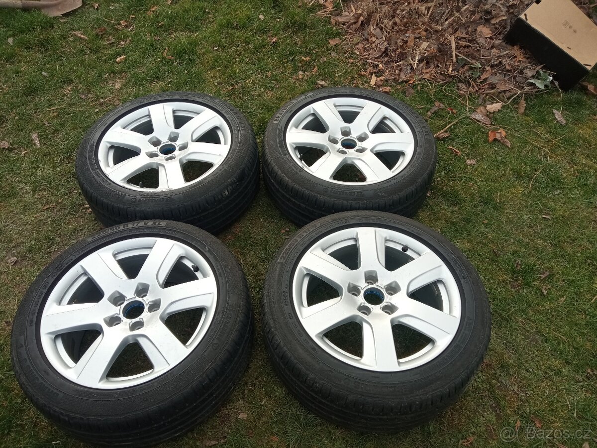 ALU SADA AUDI 17" 5X112 LETNI PNEU