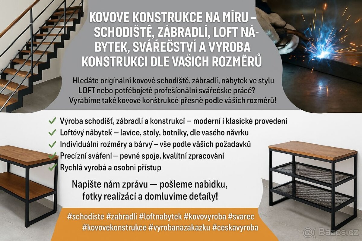 KOVOVÉ KONSTRUKCE NA MÍRU–SVÁŘEČSKÉ PRÁCE