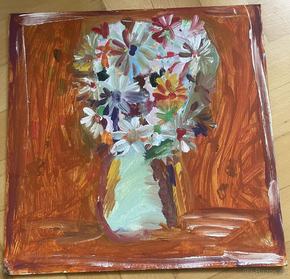 Originální malba květin – ruční práce