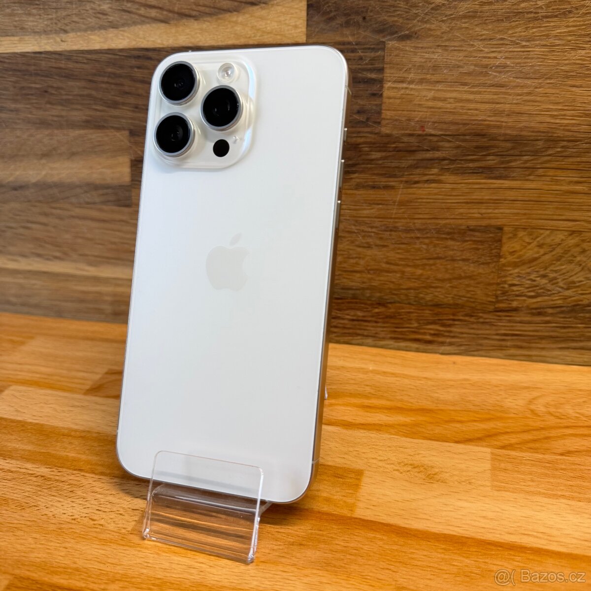IPhone 15 Pro Max 256GB, bílý Titan, eSIM (rok záruka)