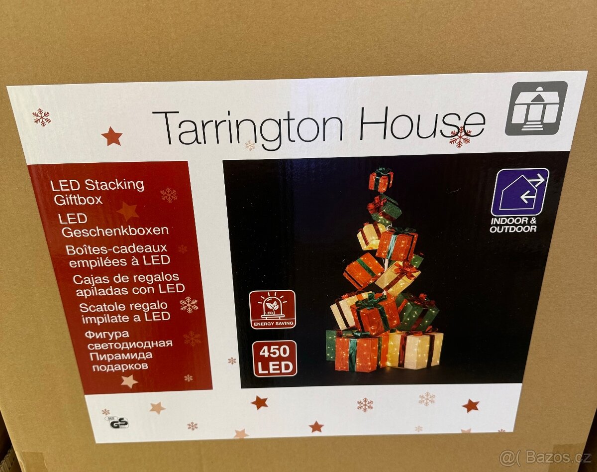 Vánoční dekorace dárečky 450 led světýlek nové