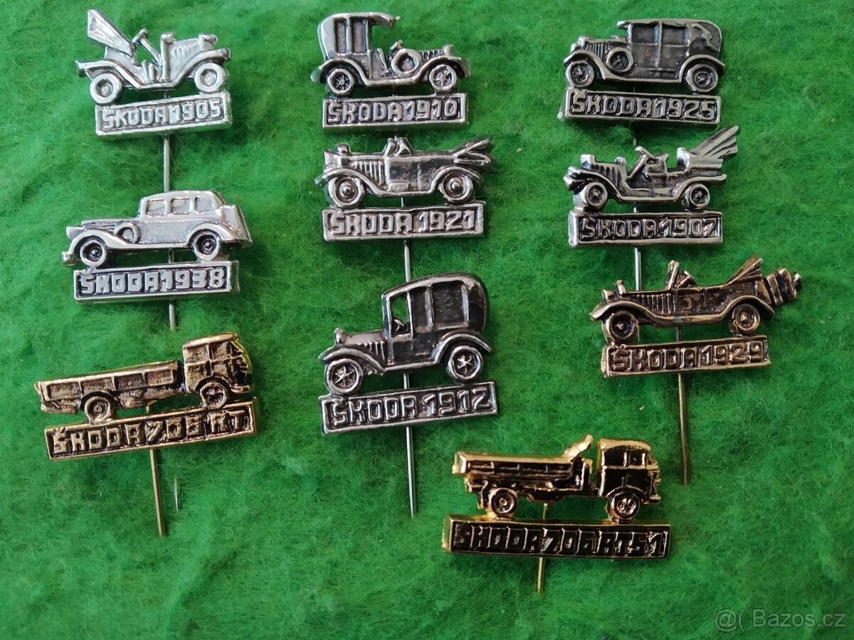 ŠKODA - AUTO - SBÍRKA ODZNAKŮ.
