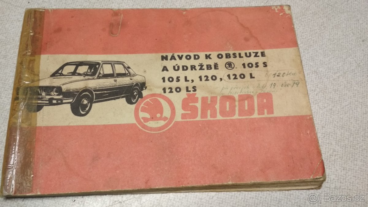 Návod k obsluze škoda 105 - 120
