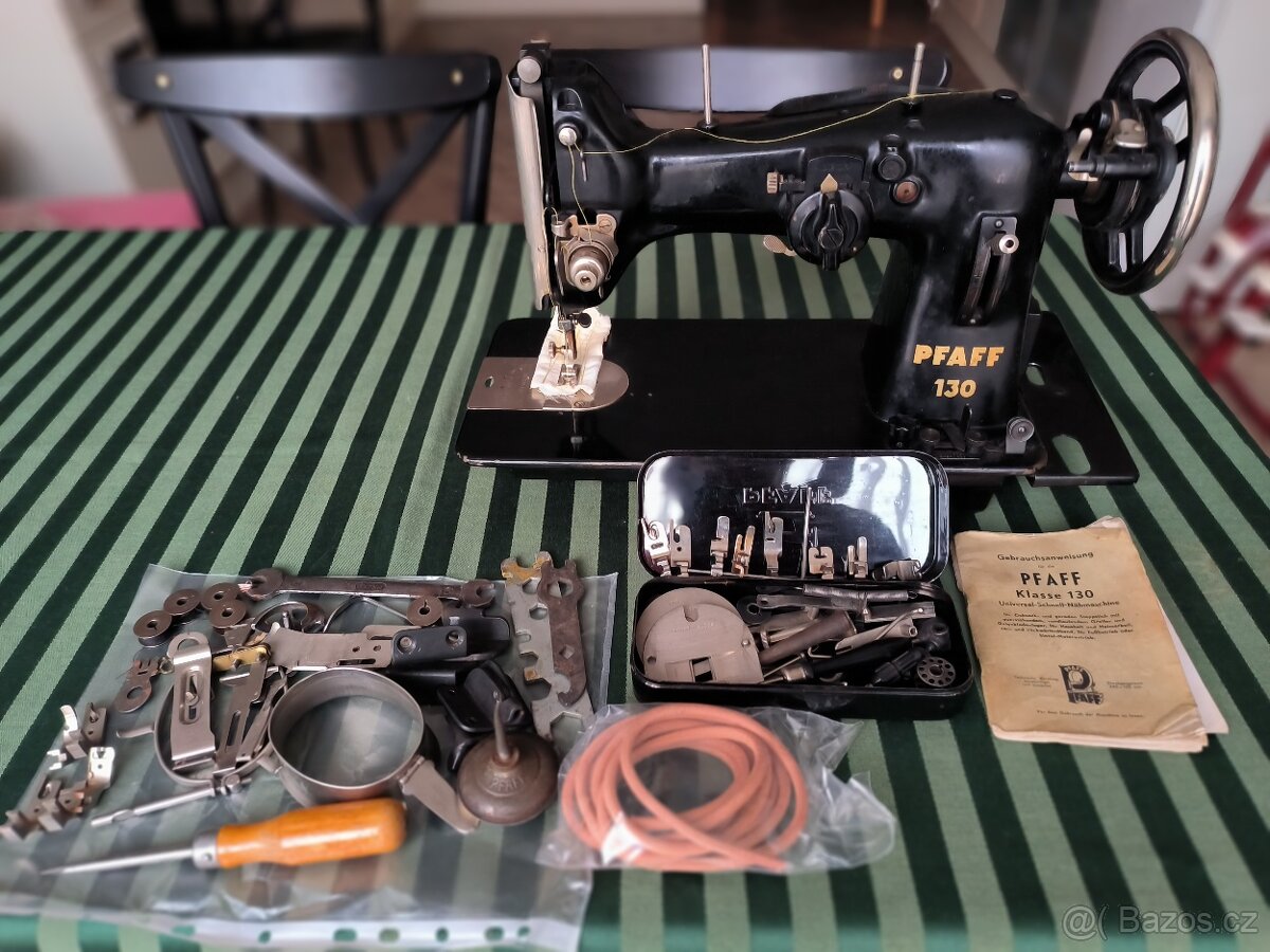 Pfaff 130 – legendární německý stroj (rovnosteh + cik-cak)