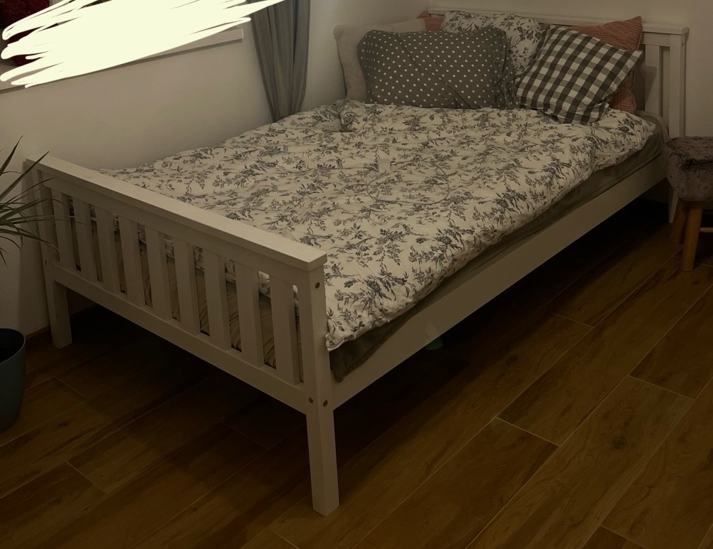 Postel dřevěná 120x200, komplet