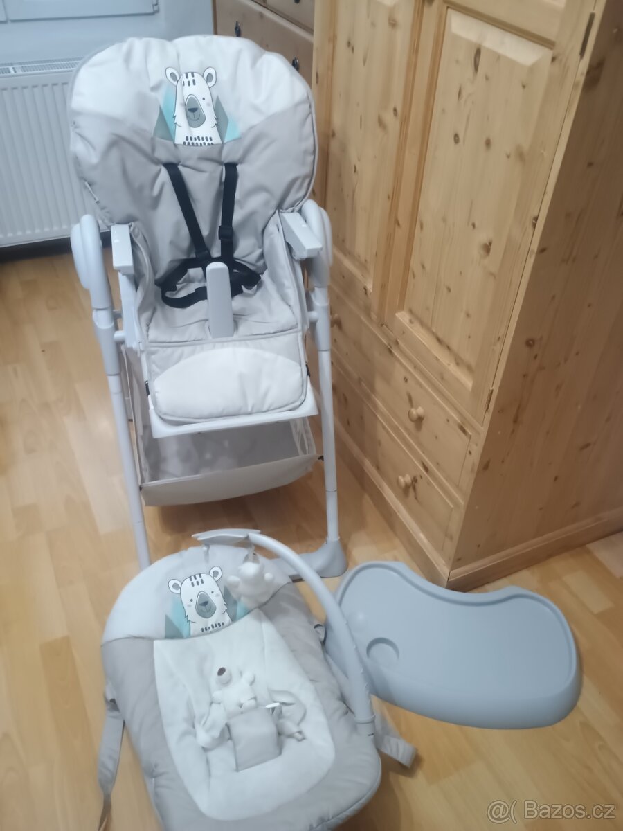 Dětská jídelní židlička Hauck 2v1