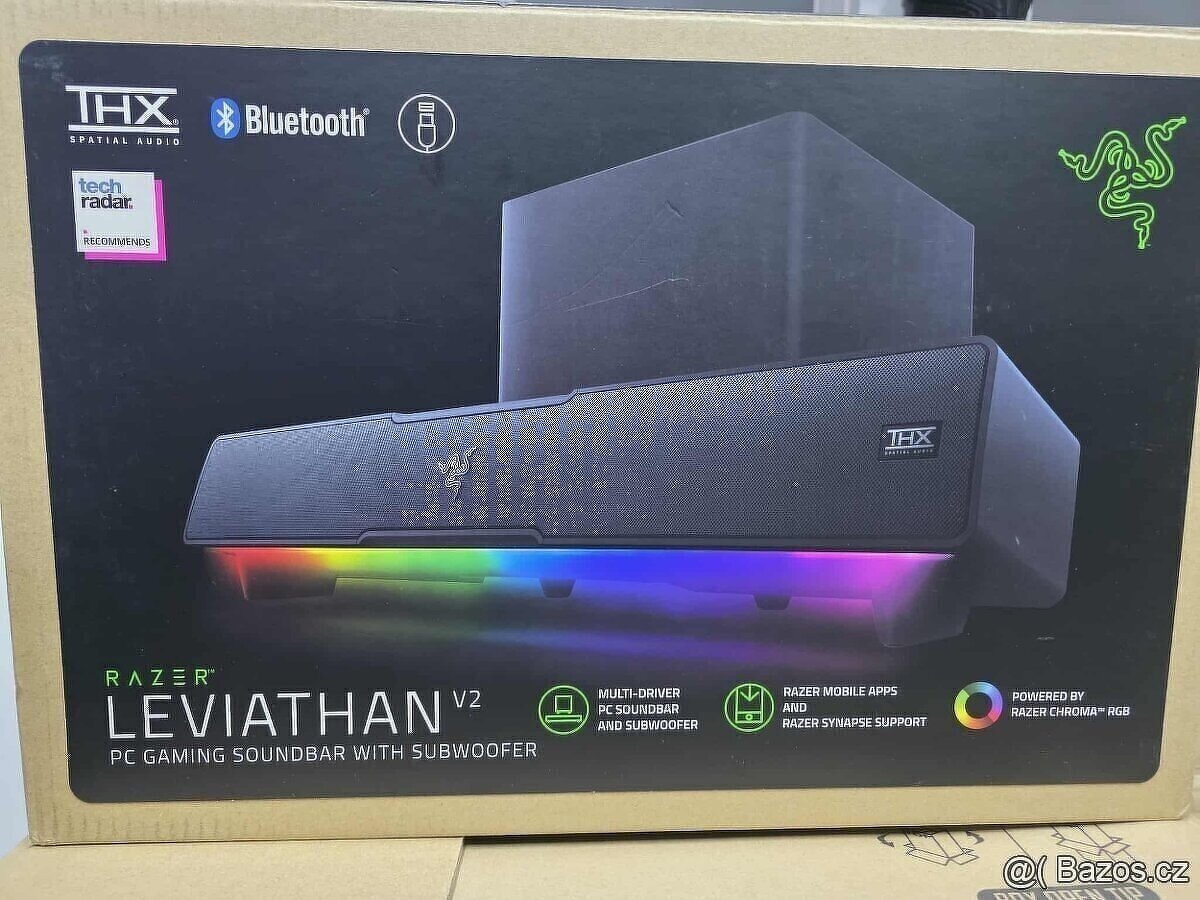Razer Leviathan V2 se subwoofer