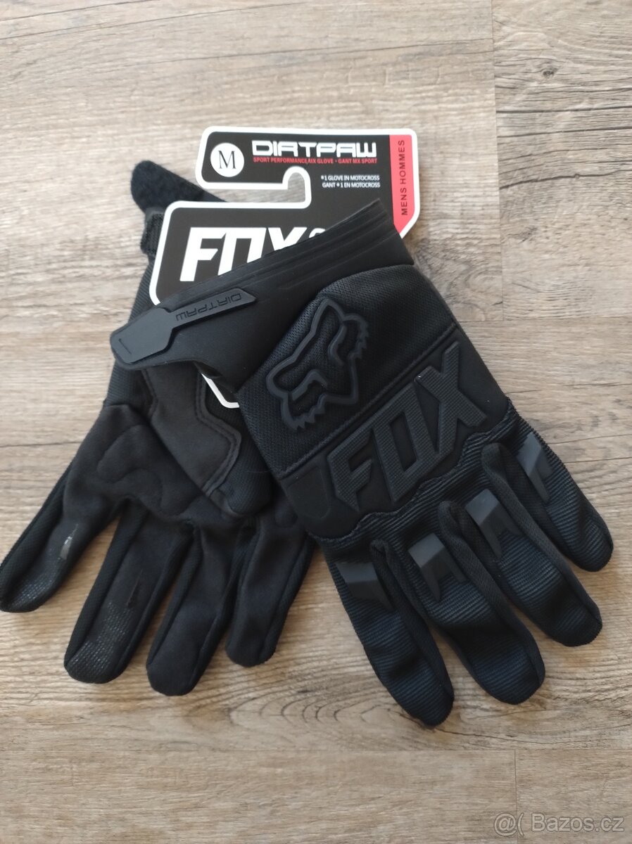 Rukavice FOX černo-černé
