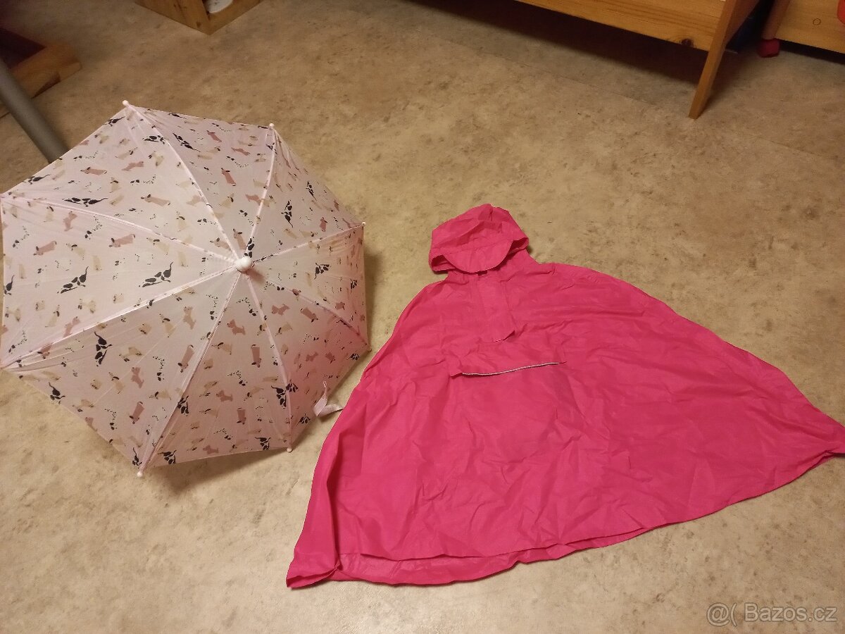 Pláštěnka + deštník věk 4-6 let