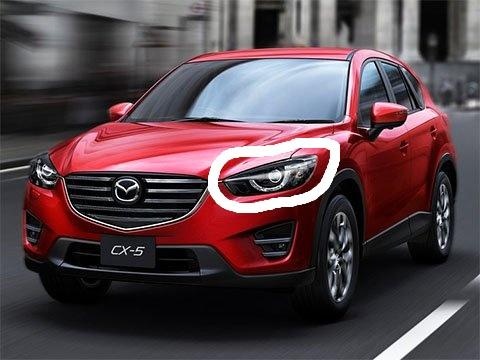 Mazda CX5 před faceliftem - Oprava denního svícení