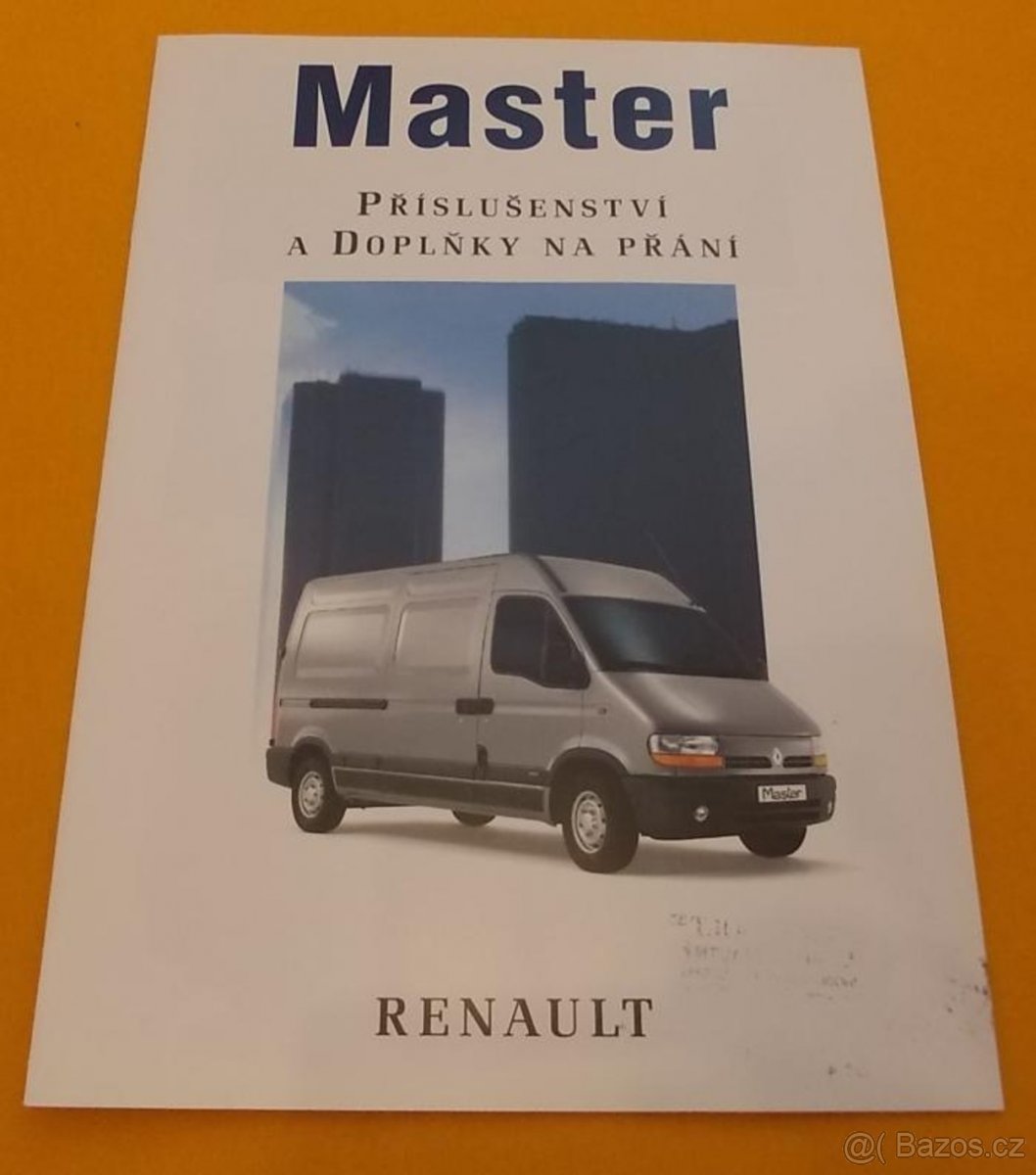 RENAULT Master 2 - originální český prospekt doplňků #