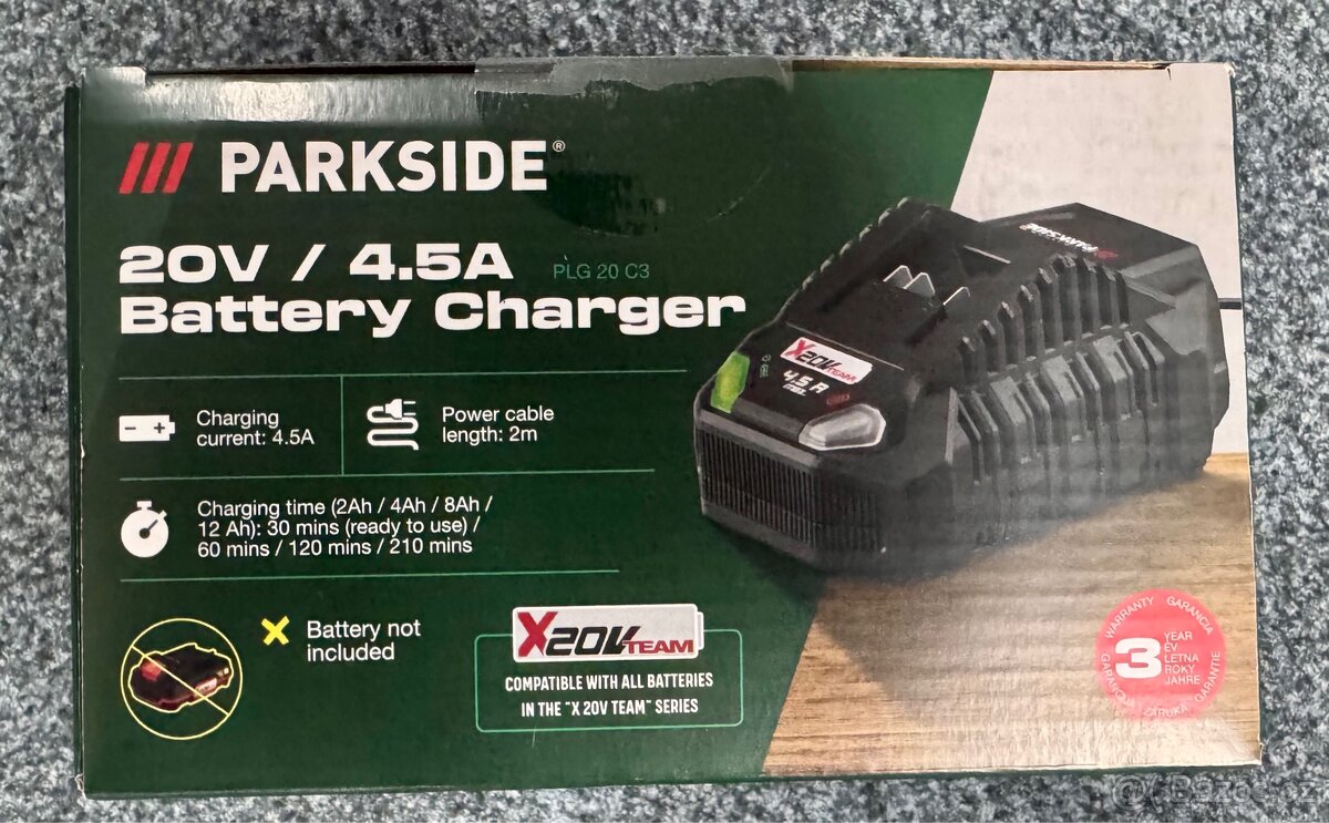 Rychlonabíječka Parkside PLG 20 C3 nová nerozbalená