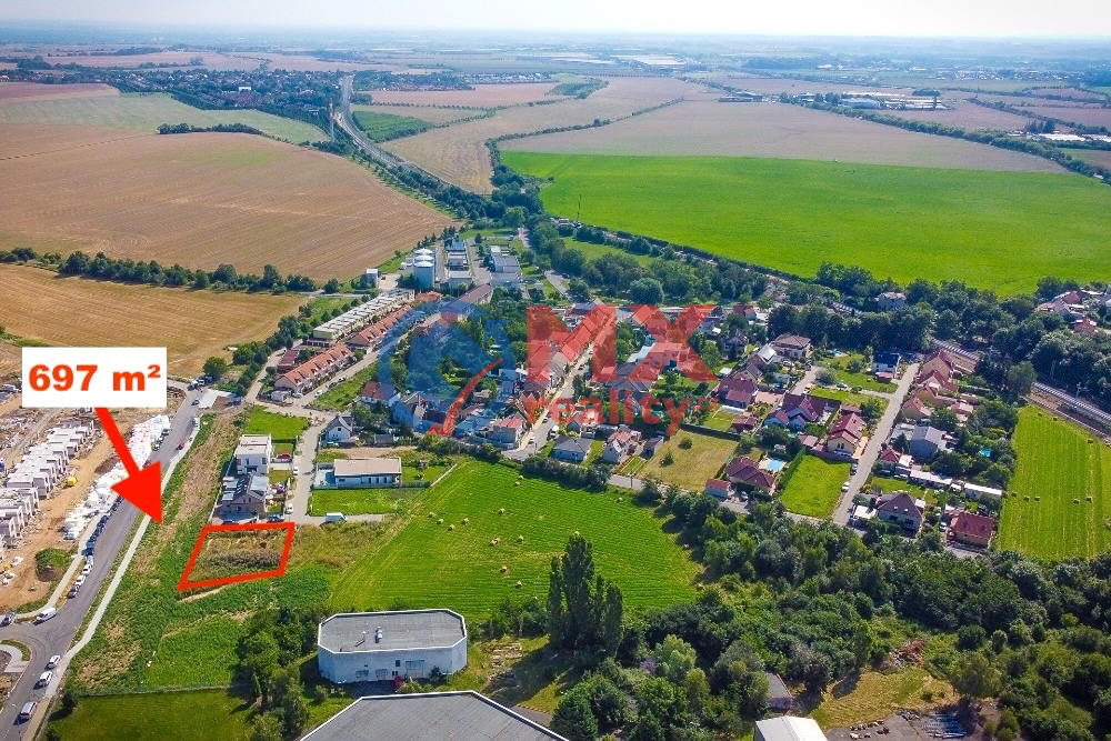 Prodej, stavební pozemek, 697 m2, Praha 9 - Horní Počernice