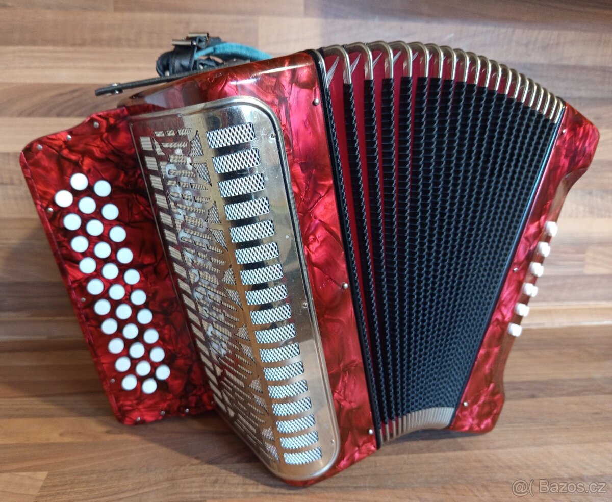 Heligonka (harmonika,akordeon) Weltmeister G-C-F