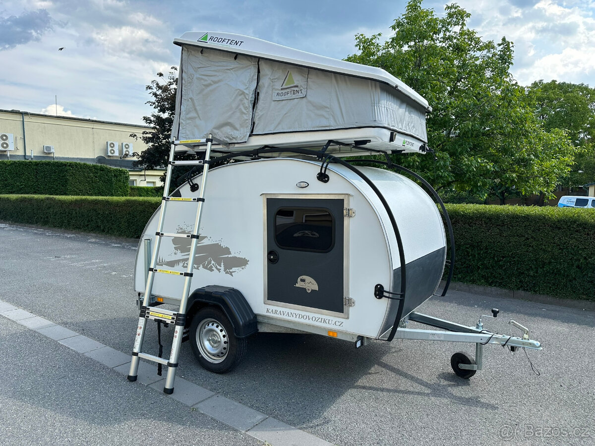 Prodám nový teardrop karavan BOMI vyráběný v Čr