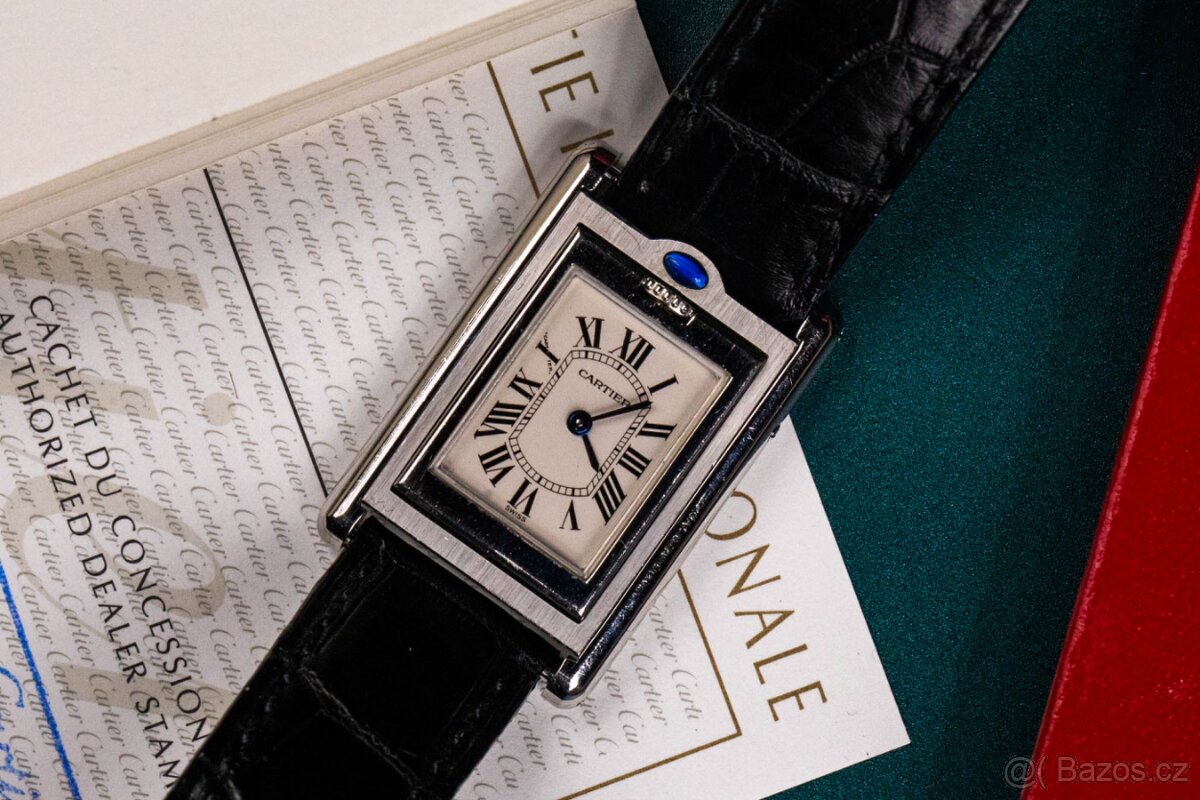 Cartier Tank Basculante Ref. 2386 – Full Set – ocel – 2000