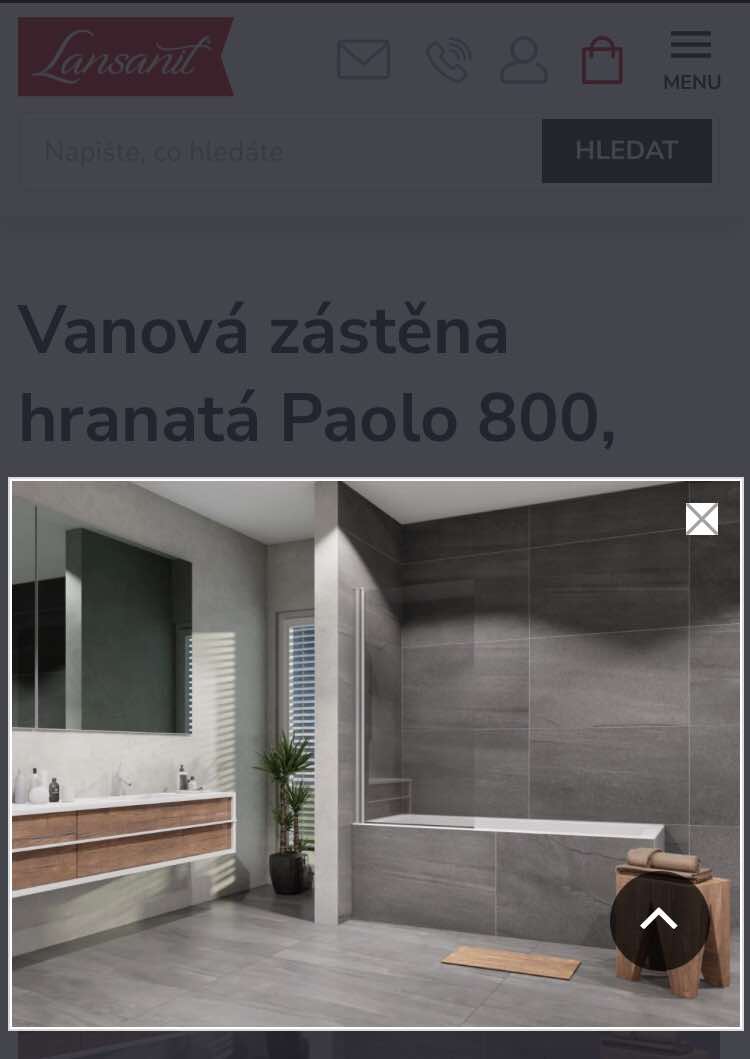 Vanová zástěna