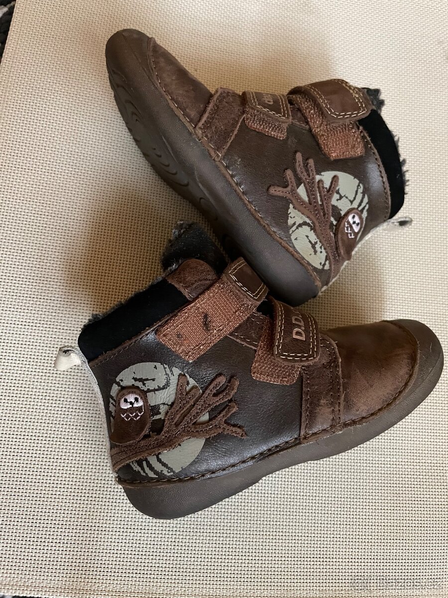 Kožené botičky DD.Step barefoot