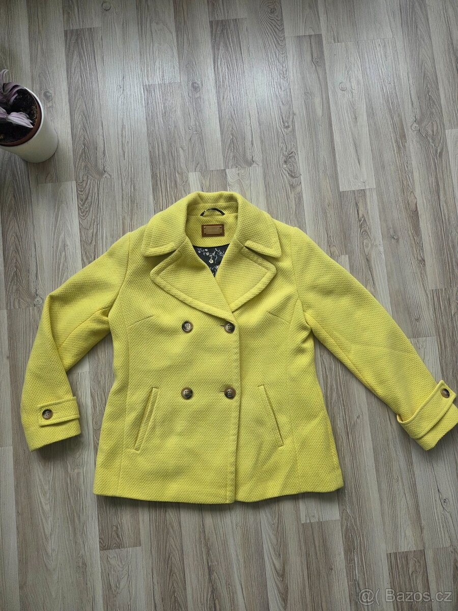 Marks Spencer kabátek žlutý UK 14/L