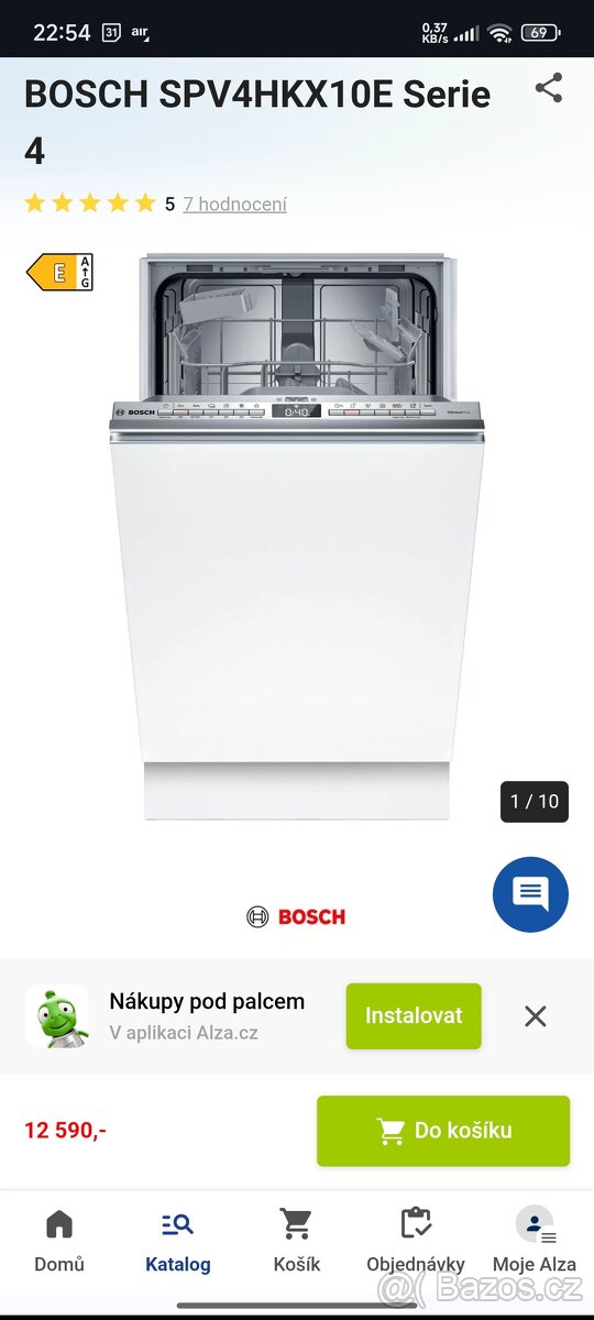 V záruce Myčka BOSCH SPV4HKX10E Serie 4