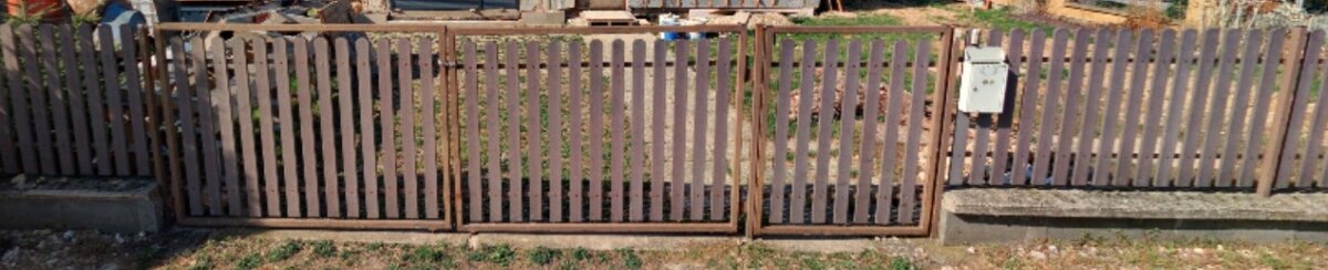 Plot - brána, branka, plotové pole - ocel + plast