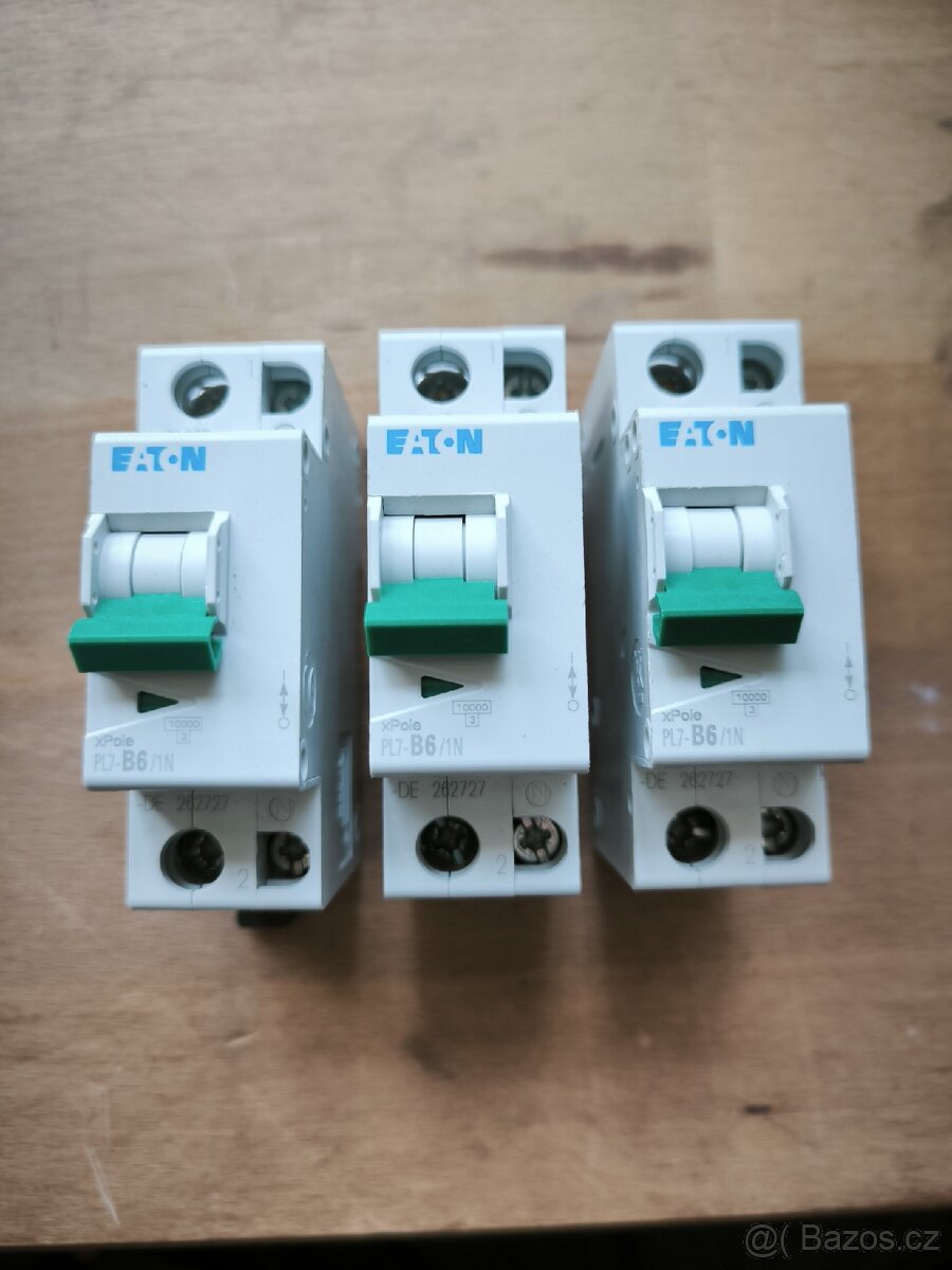 Jistič Eaton 1+N, 6A, dvoupólový