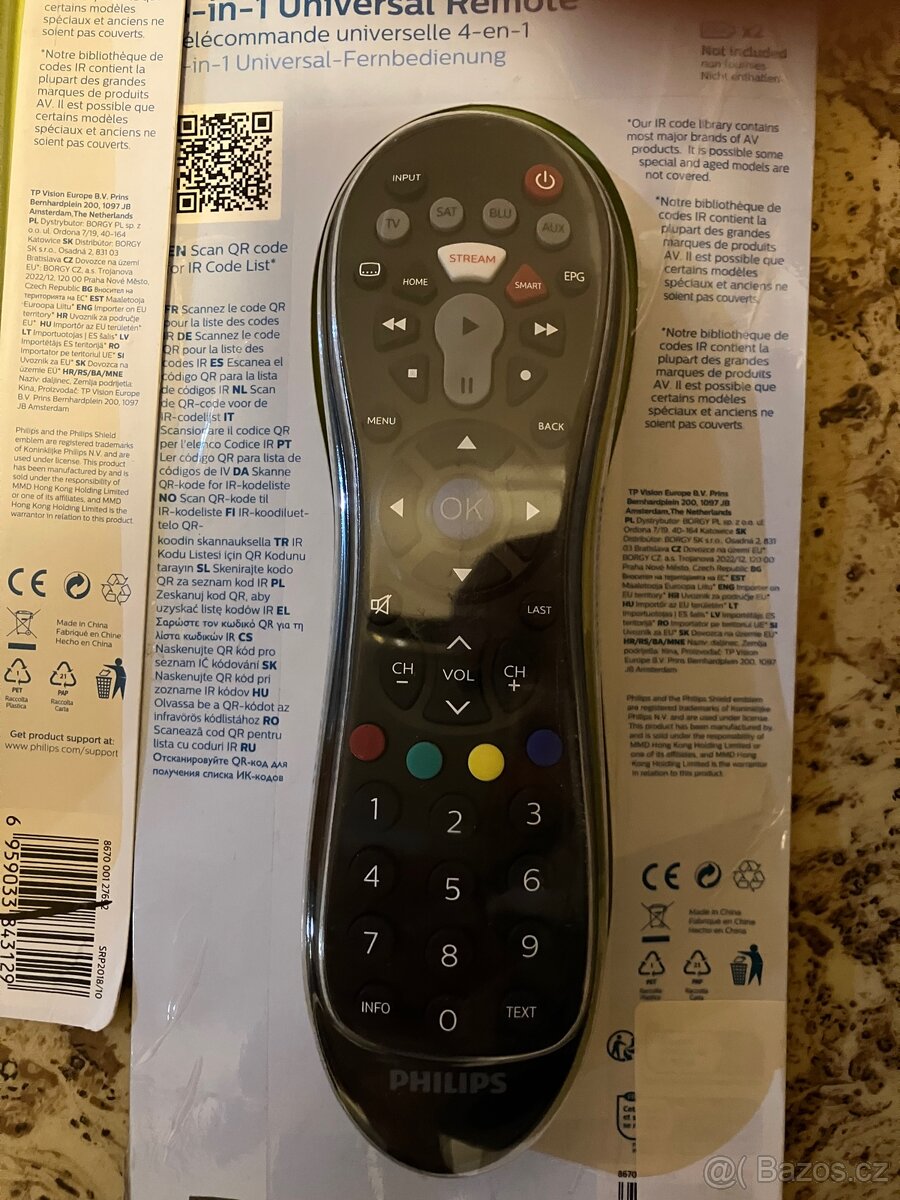 Univerzální ovladače Samsung,Philips,Panasonic