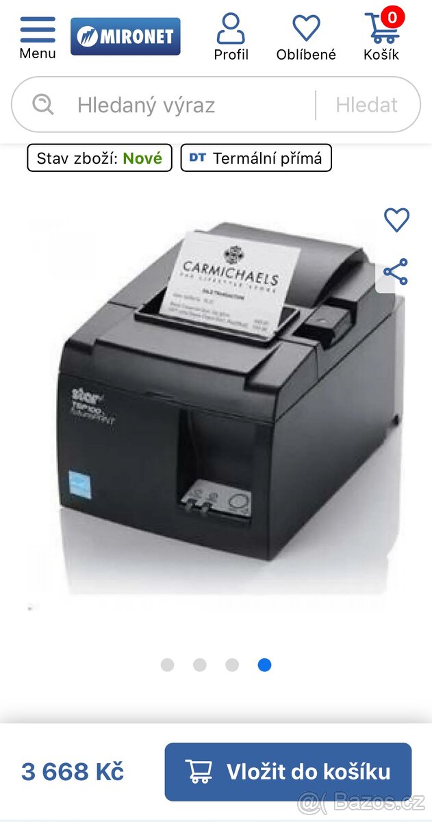 tiskárna účtenek