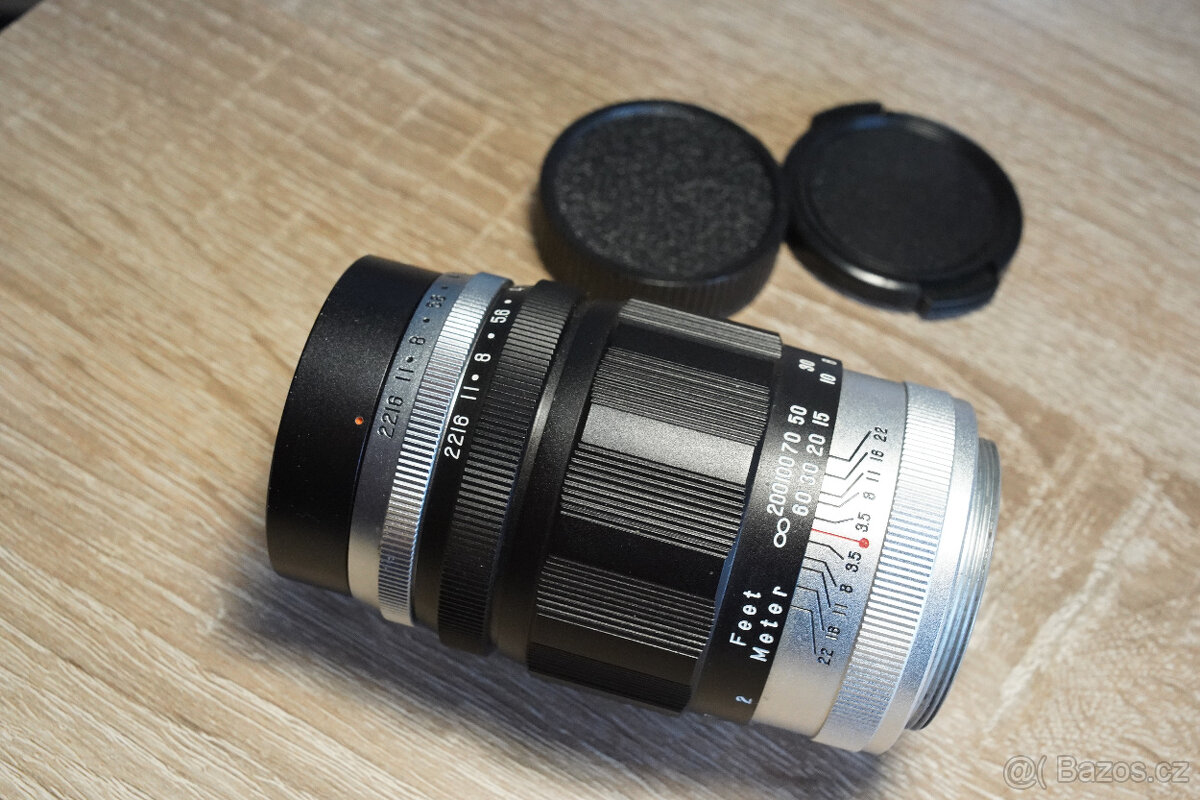 Asahi Takumar 135mm f/3.5 – starší verze s 8 lamelami, top